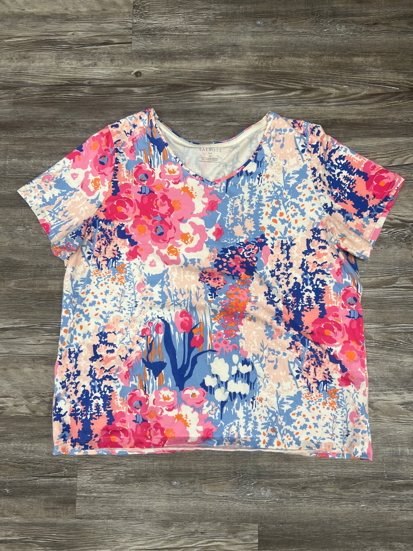 Top Short Sleeve By Talbots Size: 2x