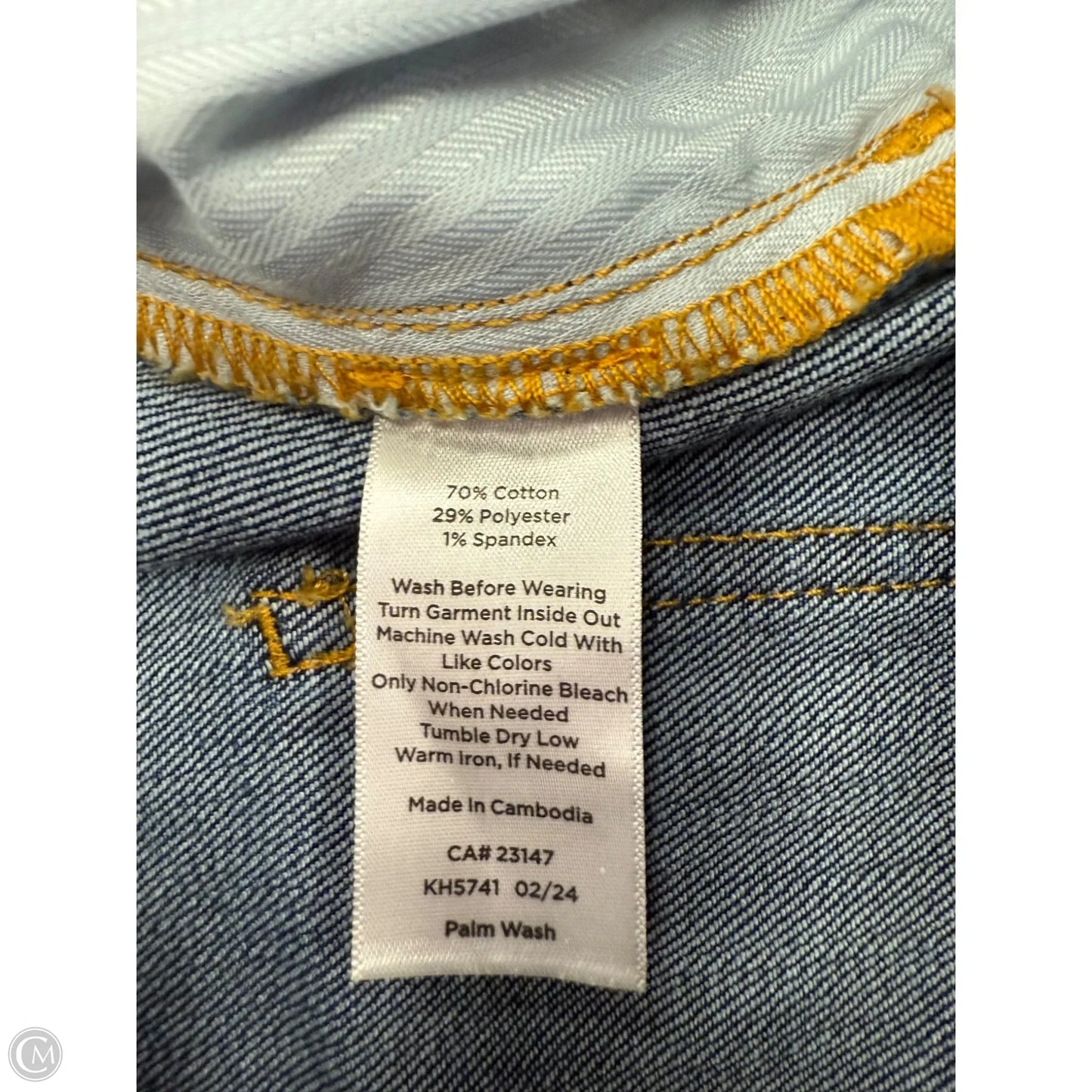 Skirt Mini & Short By Talbots In Blue Denim, Size: 4p