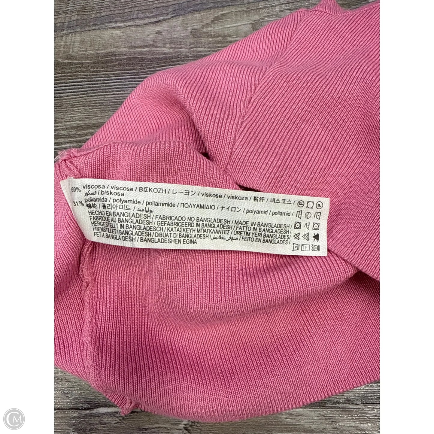 Top Sleeveless By Zara In Pink, Size: S