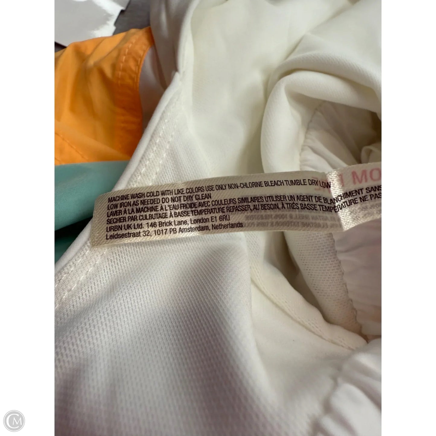 Romper By Free People In Orange & White, Size: S