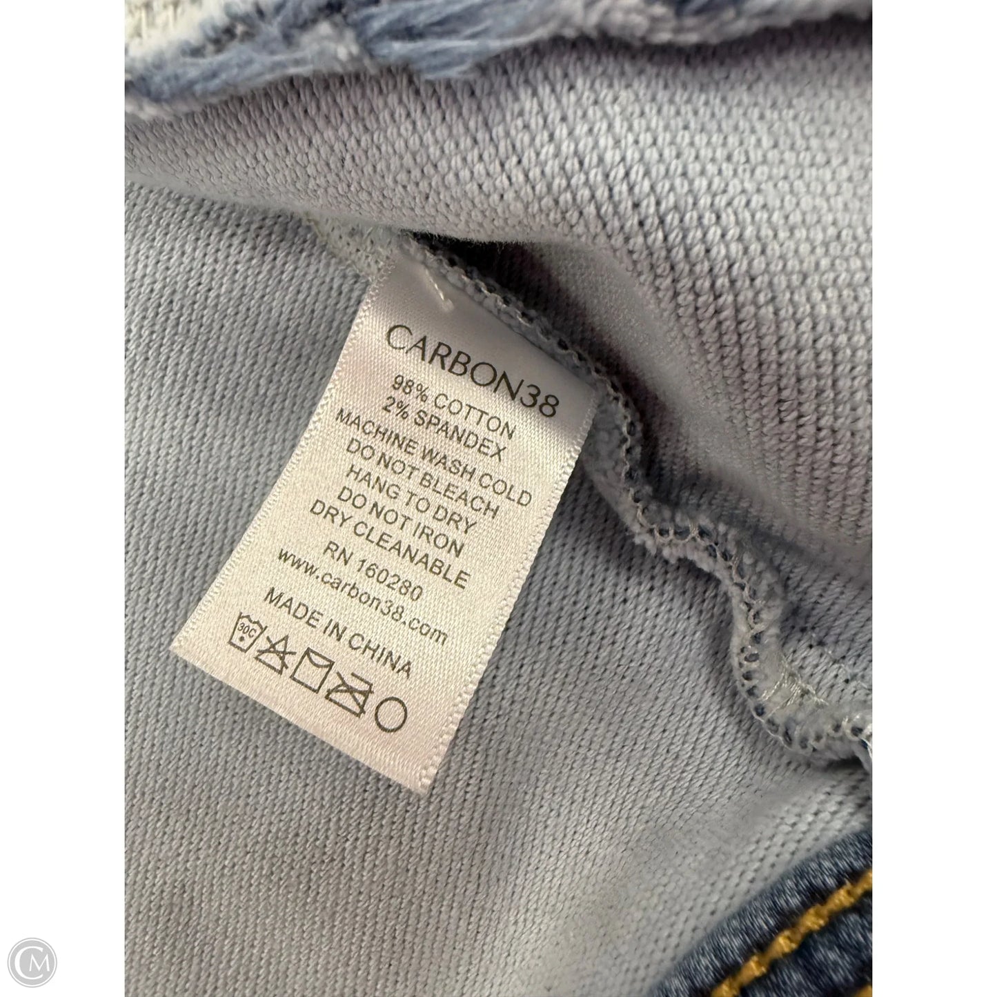 Jacket Denim By Carbon38 In Blue Denim, Size: M