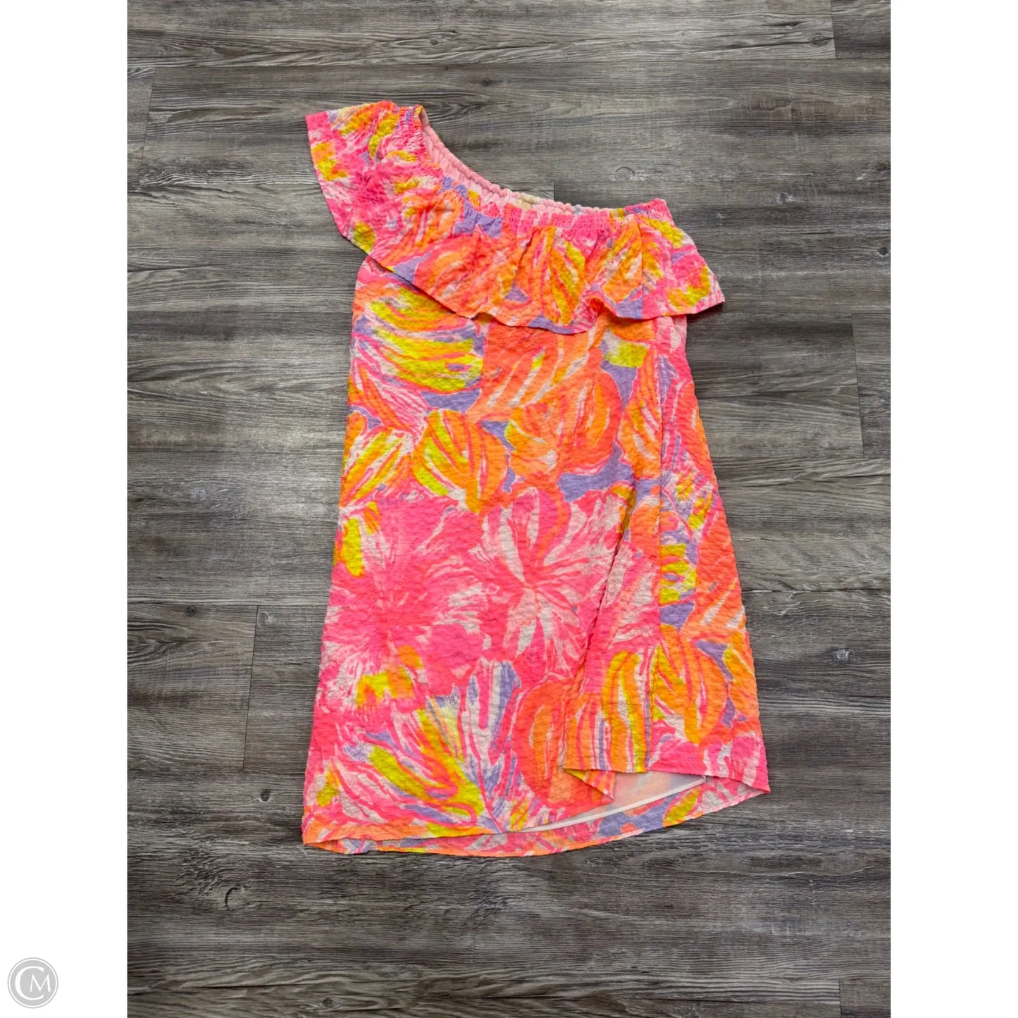 Dress Designer By Lilly Pulitzer In Orange & Pink, Size: S
