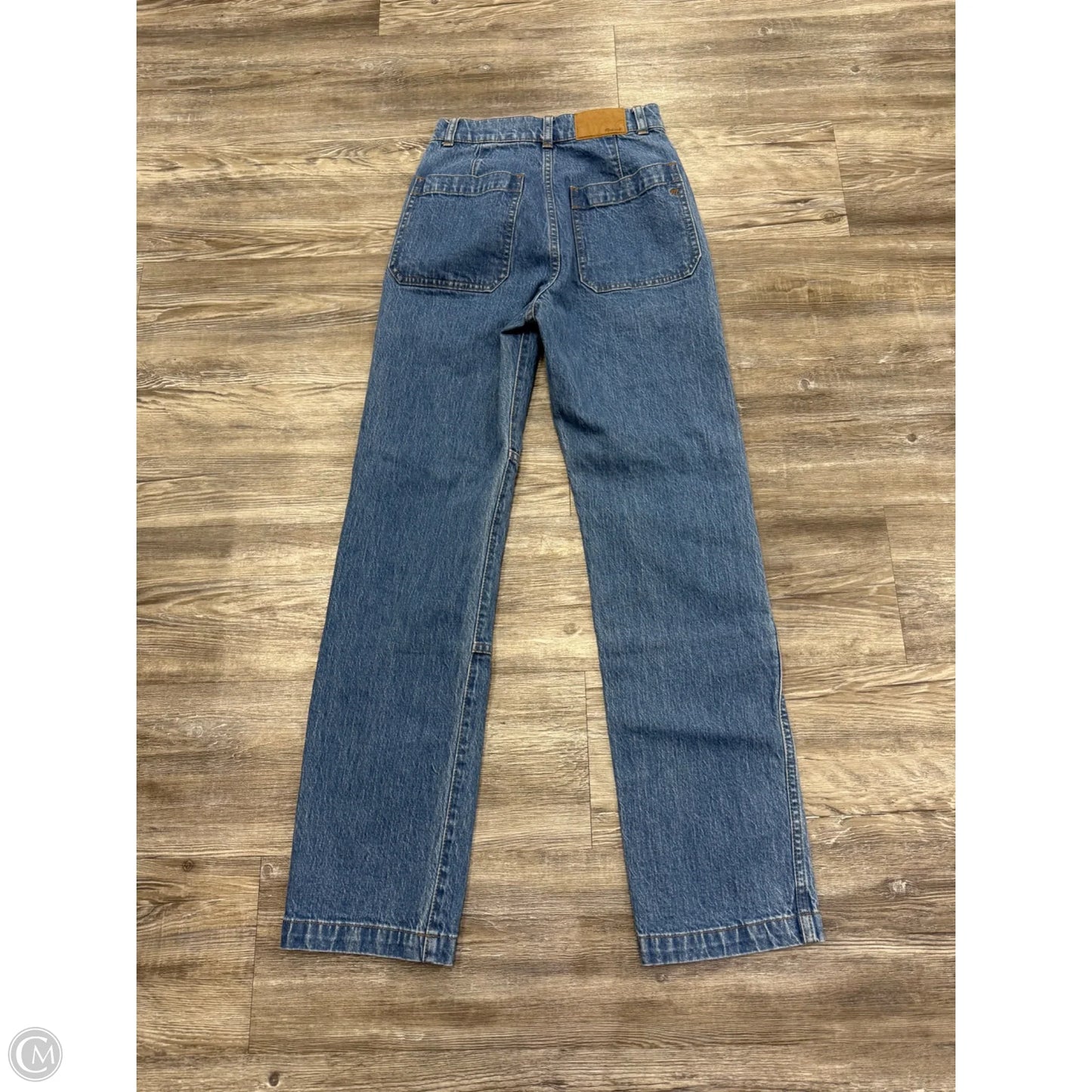 Jeans Straight By Madewell In Blue Denim, Size: 0