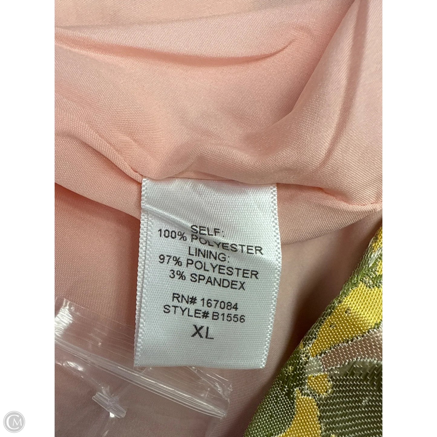 Skirt Maxi By Pomander Place In Pink & Yellow, Size: Xl