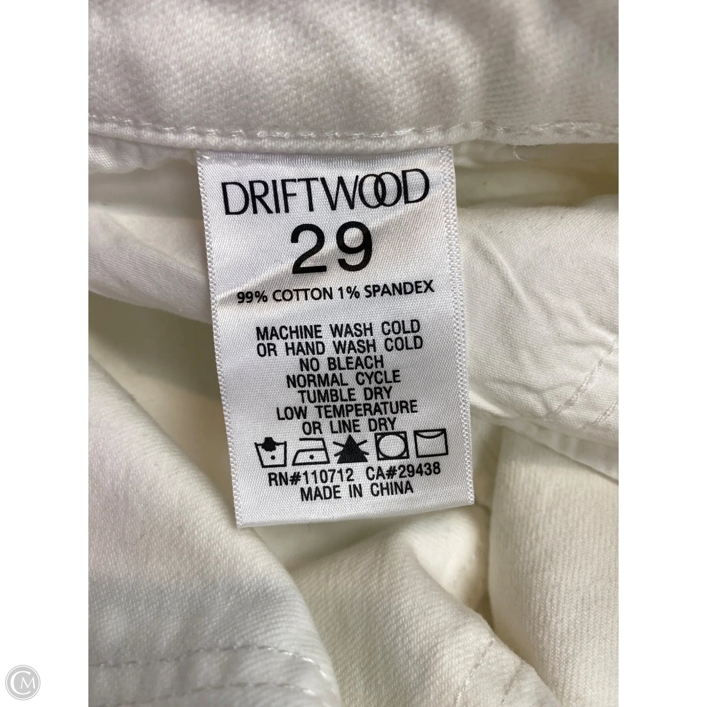 Jeans Straight By Driftwood In White Denim, Size: 8