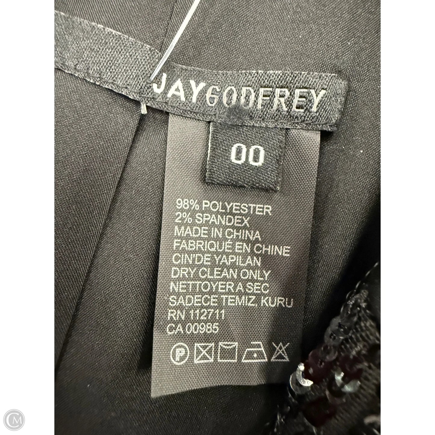 Dress Designer By Jay Godfrey In Black, Size: 0