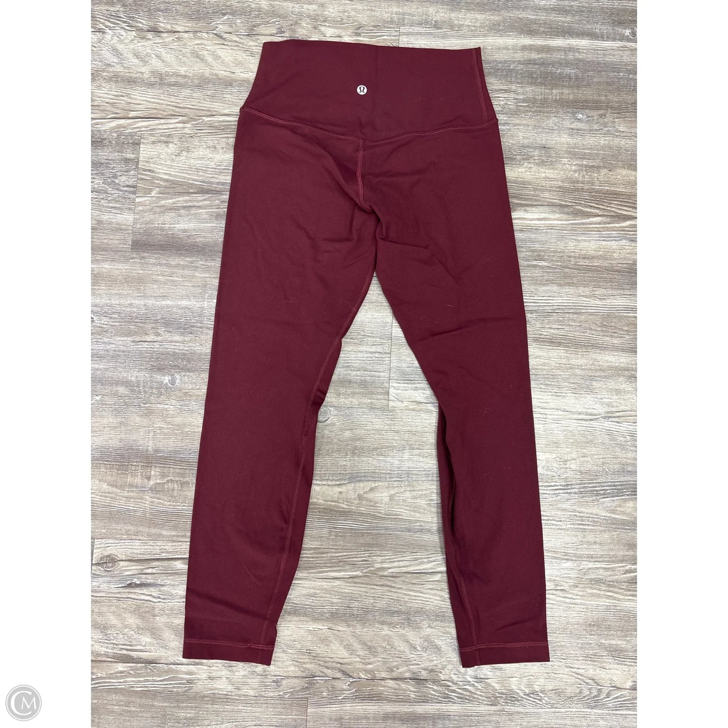 Athletic Leggings By Lululemon In Red, Size: 6