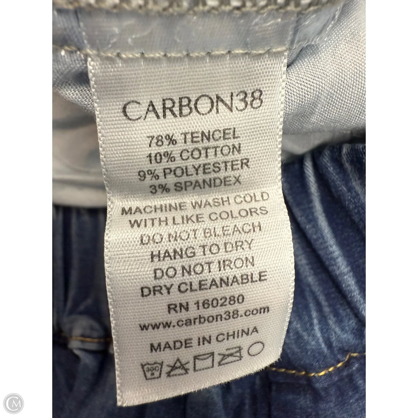 Shorts By Carbon38 In Blue Denim, Size: M