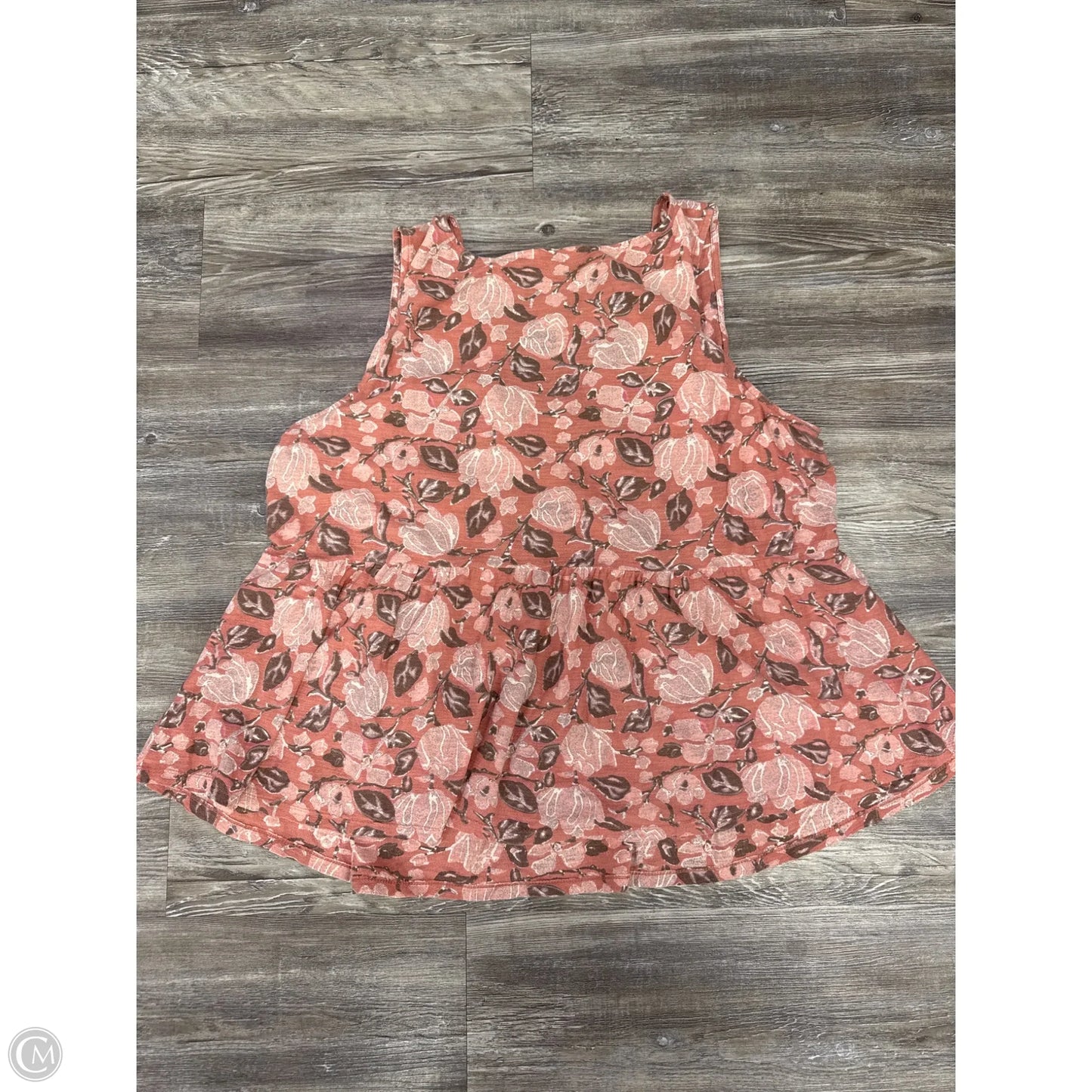 Top Sleeveless By Lucky Brand In Pink & White, Size: 3x