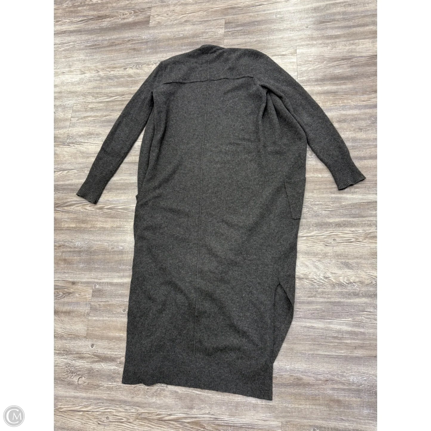 Sweater Cardigan Designer By Neiman Marcus In Grey, Size: S