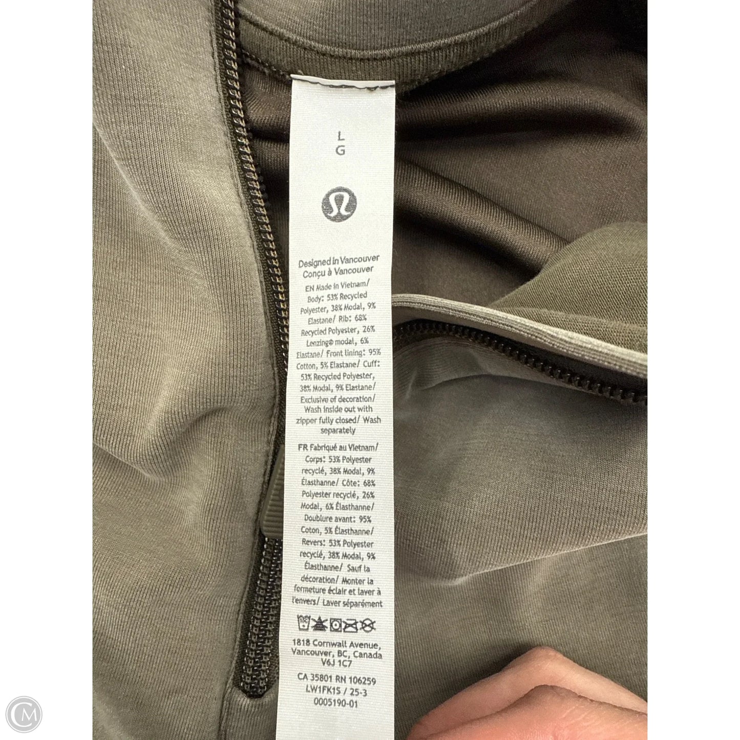 Athletic Dress By Lululemon In Green, Size: L