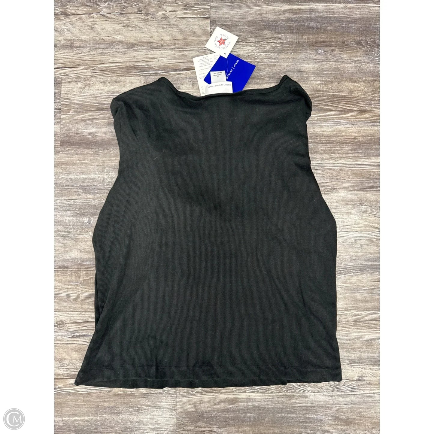 Top Long Sleeve By Susan Graver In Black, Size: 2x