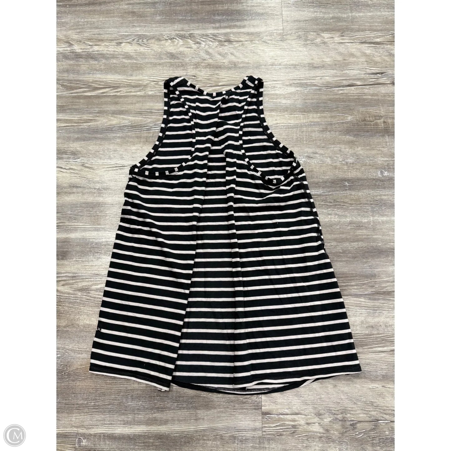 Athletic Tank Top By Lululemon In Striped Pattern, Size: 8