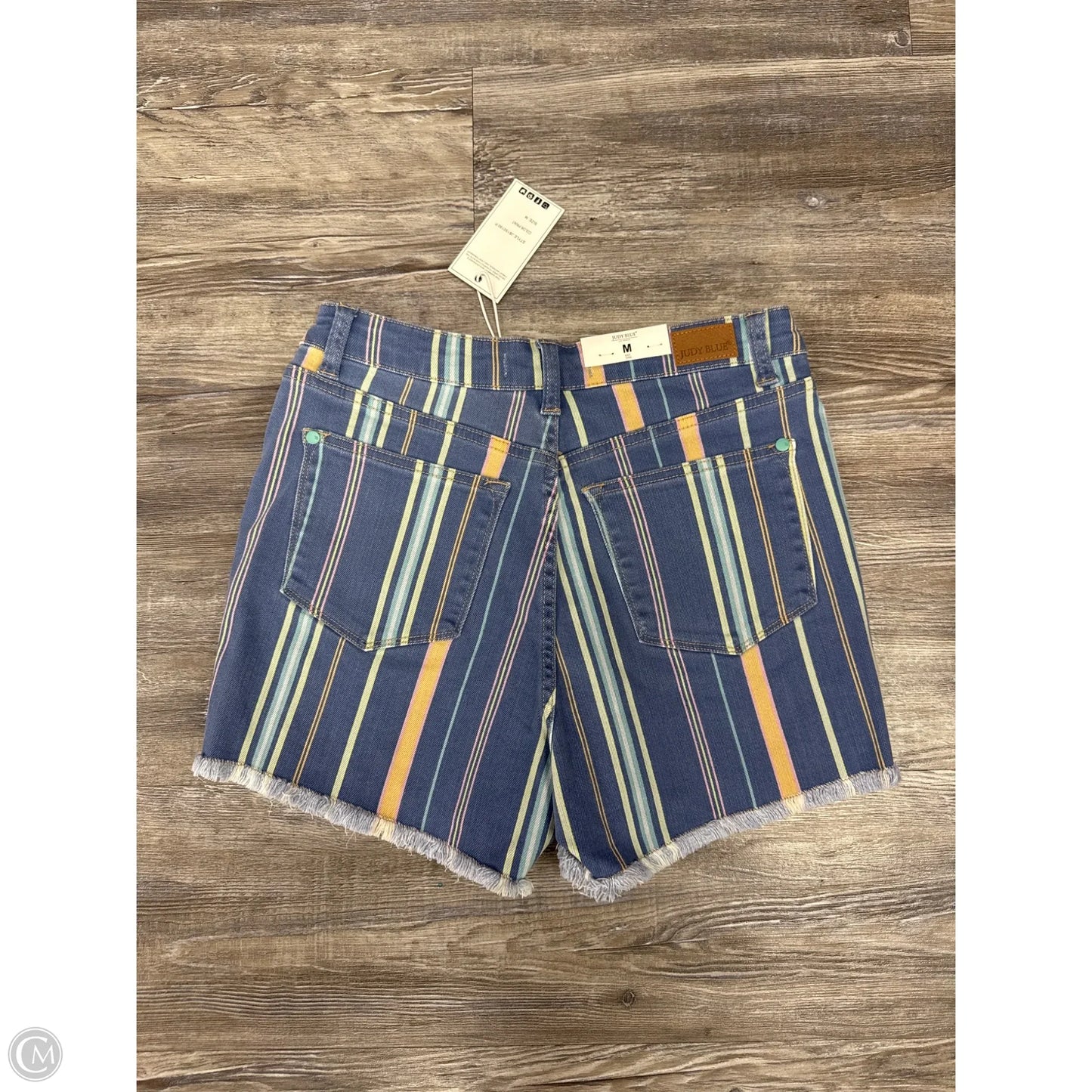 Shorts By Judy Blue In Blue & Yellow, Size: M