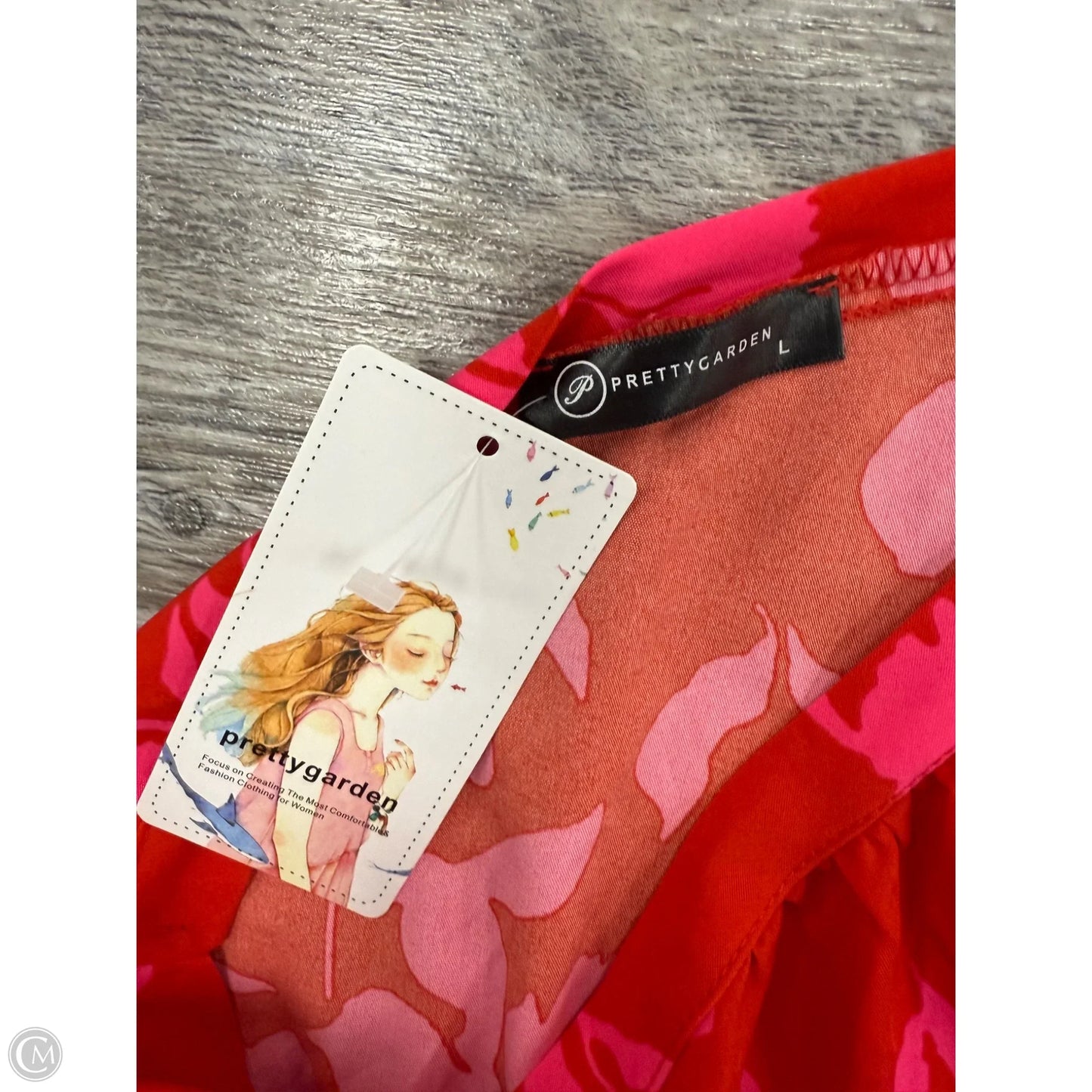 Dress Casual Maxi By Pretty Garden In Pink & Red, Size: L