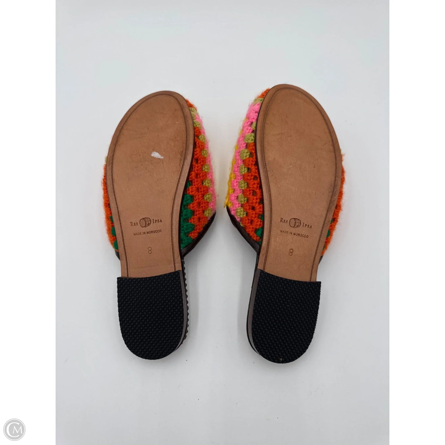 Shoes Designer By Res Ipsa In Pink & Yellow, Size: 8