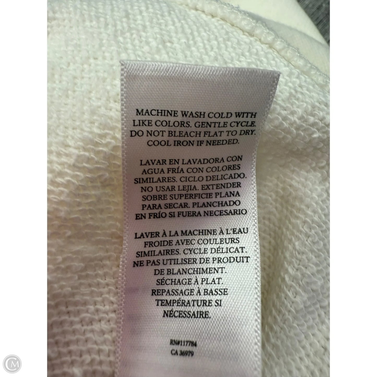 Sweatshirt Crewneck By Rails In Cream & Red, Size: Xs