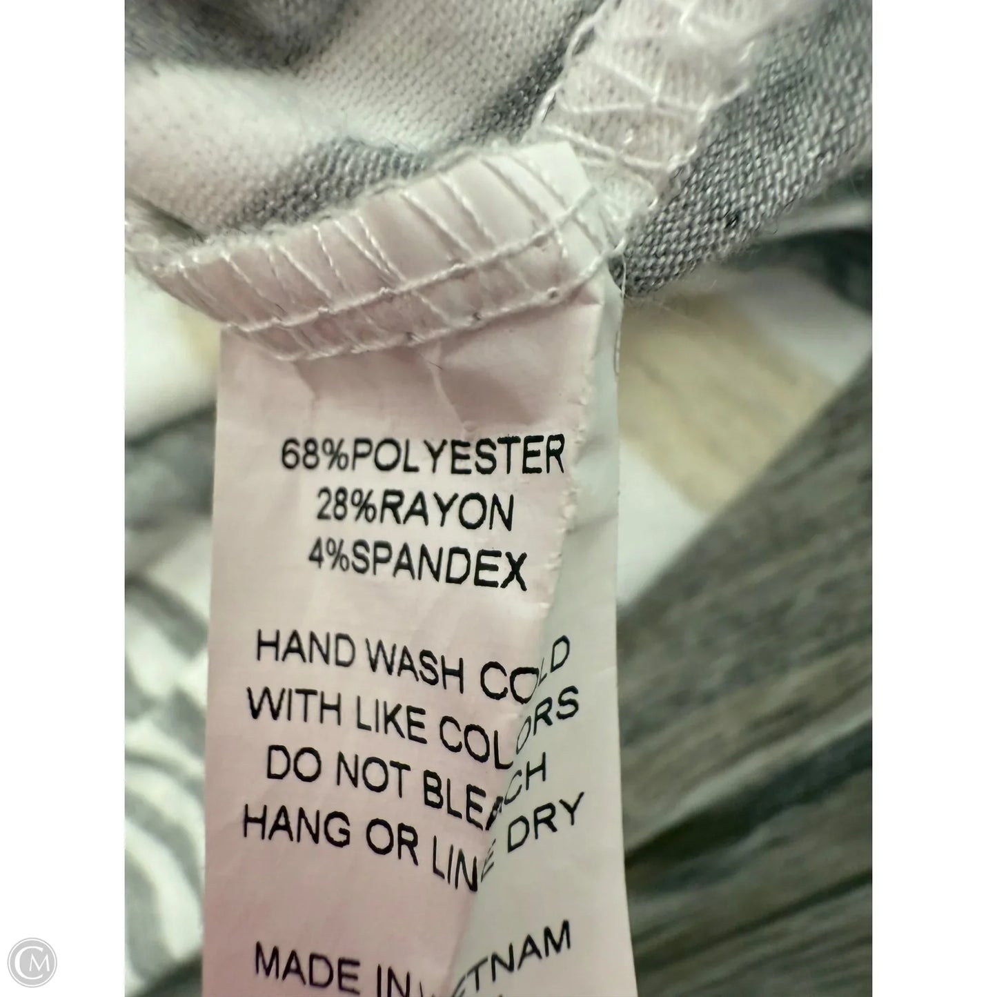 Top Short Sleeve Basic By aif In Grey & Tan, Size: 2x