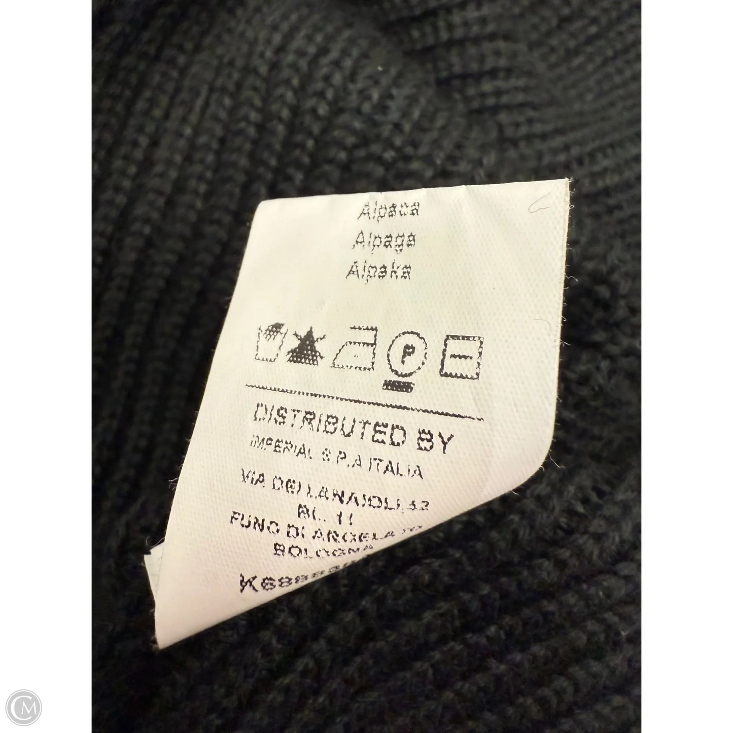 Sweater Short Sleeve By Imperial In Black, Size: M