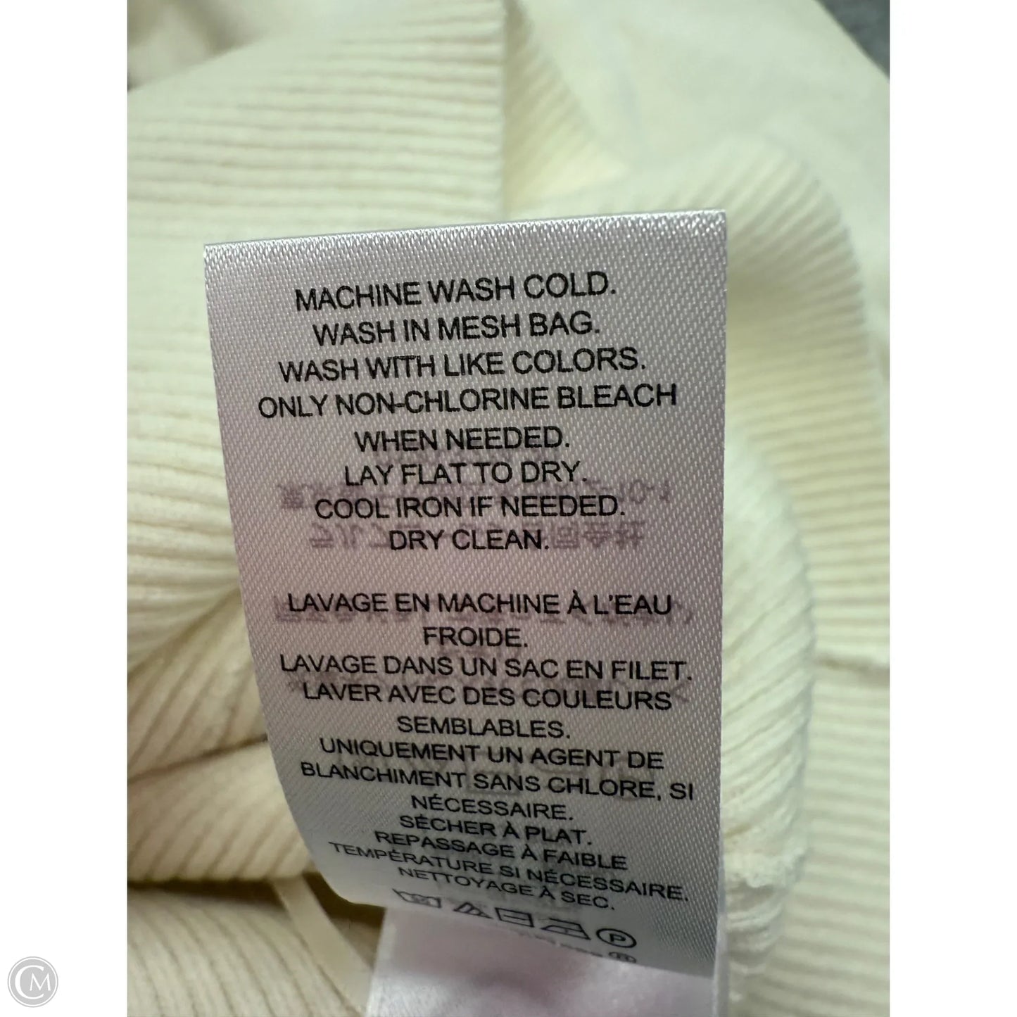 Sweater By Lauren By Ralph Lauren In Cream, Size: S