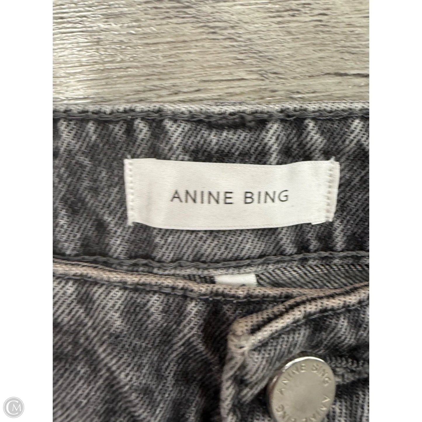 Jeans Straight By Anine Bing In Black Denim, Size: 2