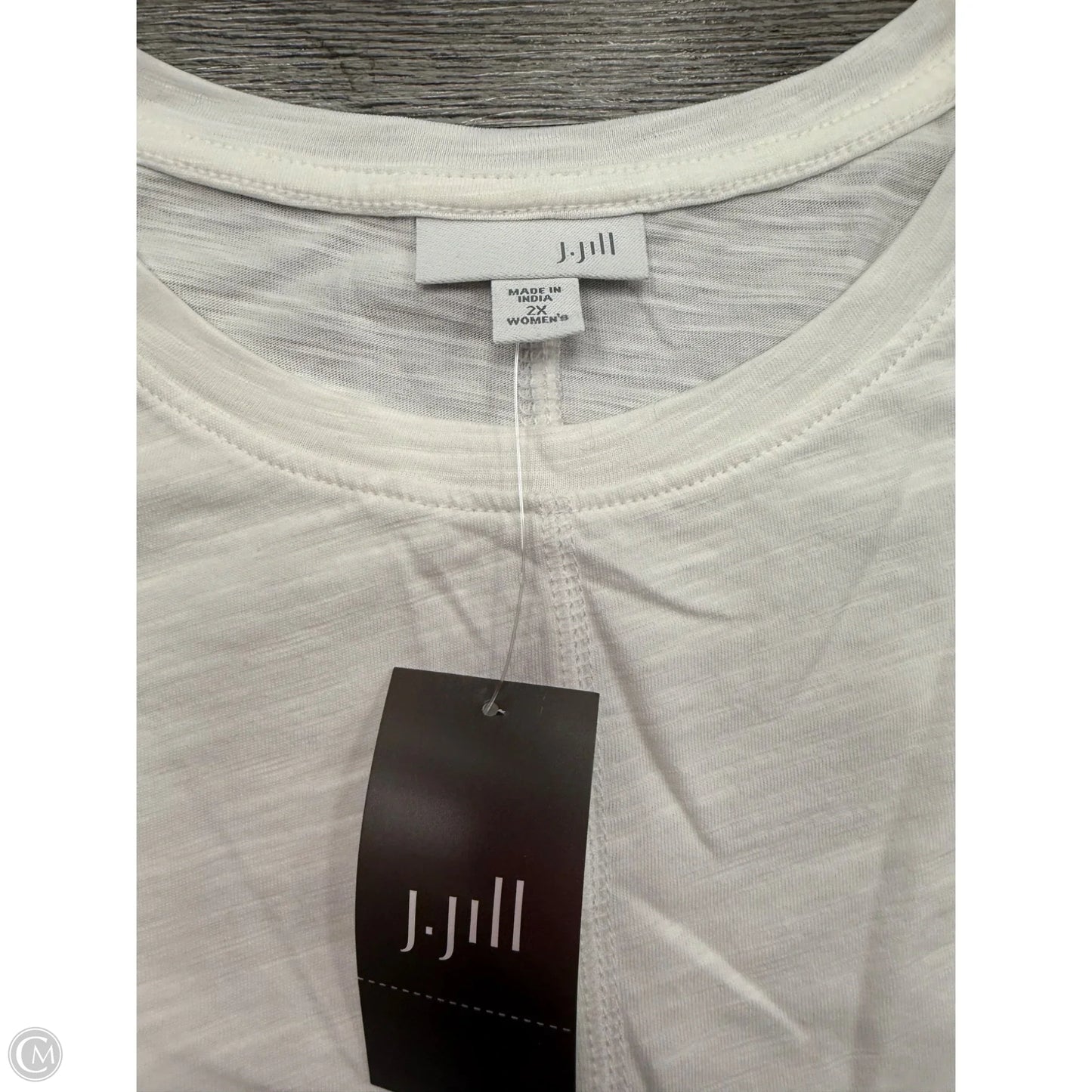 Top Long Sleeve By J. Jill In White, Size: 2x