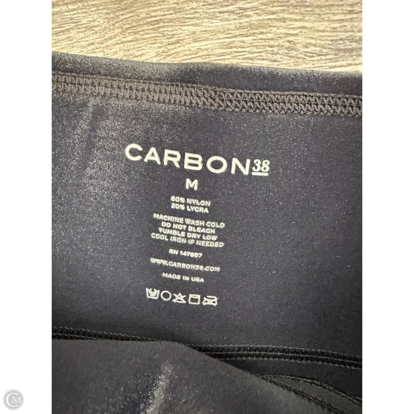 Athletic Leggings By Carbon In Black, Size: M