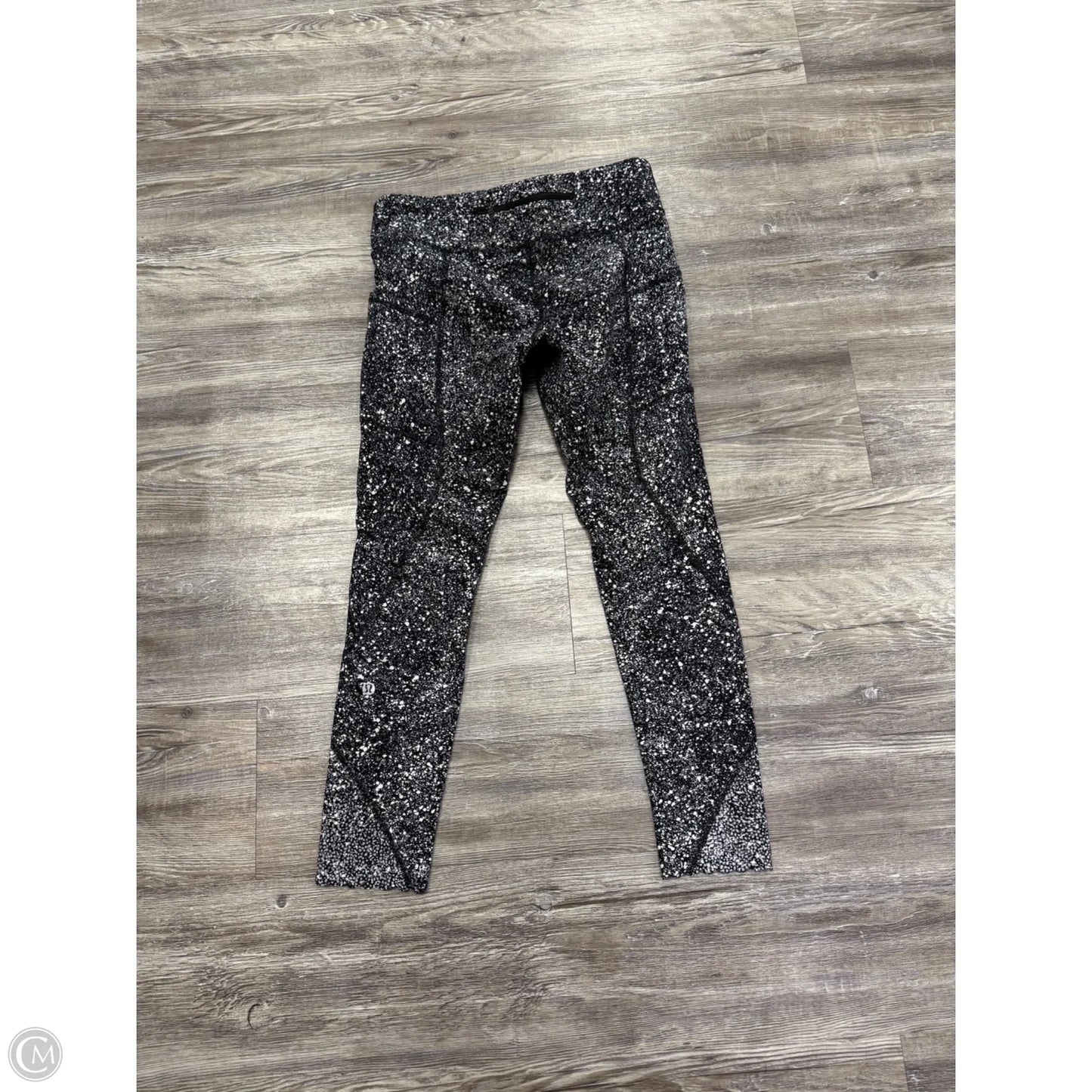 Athletic Leggings By Lululemon In Black & Cream, Size: 8
