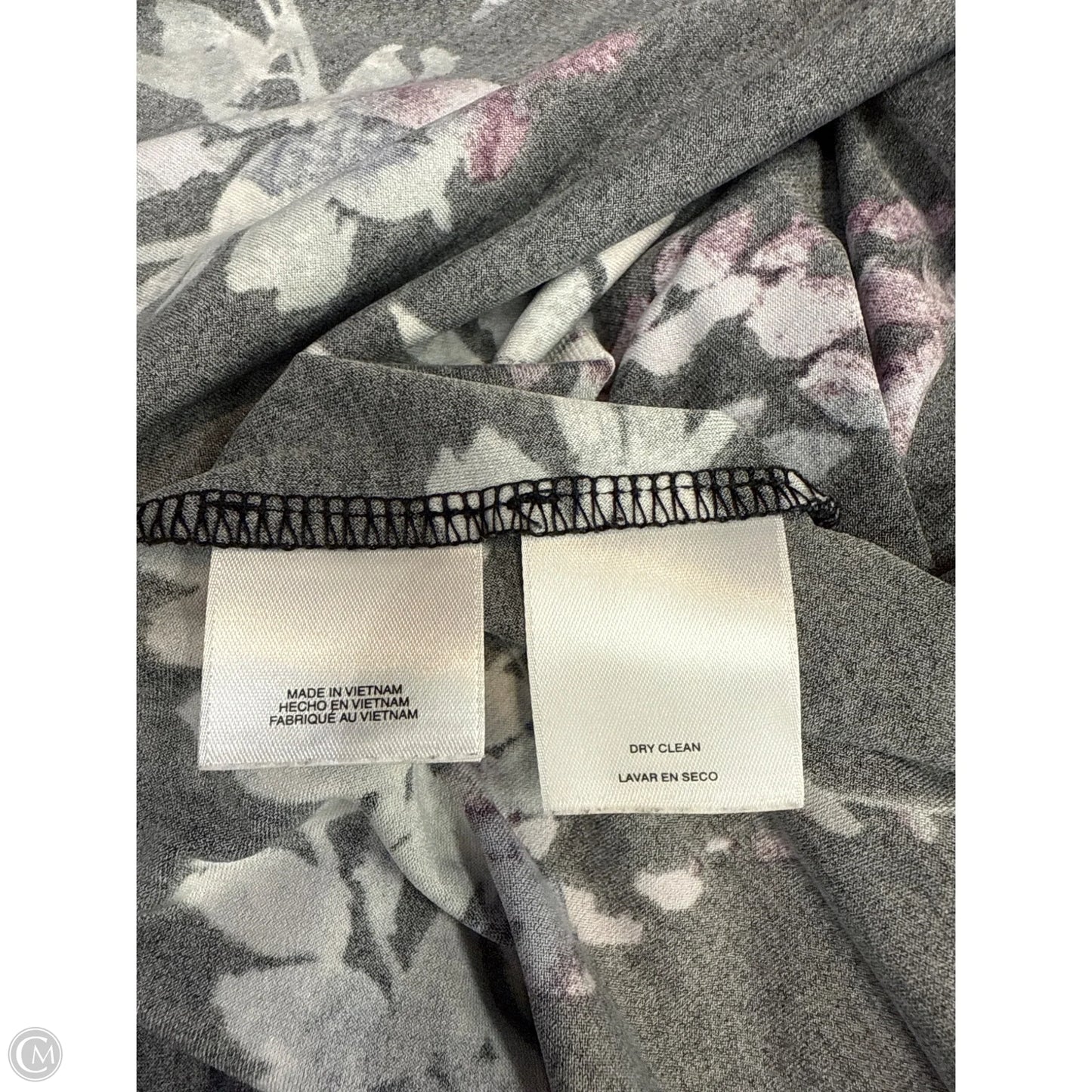 Top Long Sleeve By Anne Klein In Black & Purple, Size: 2x