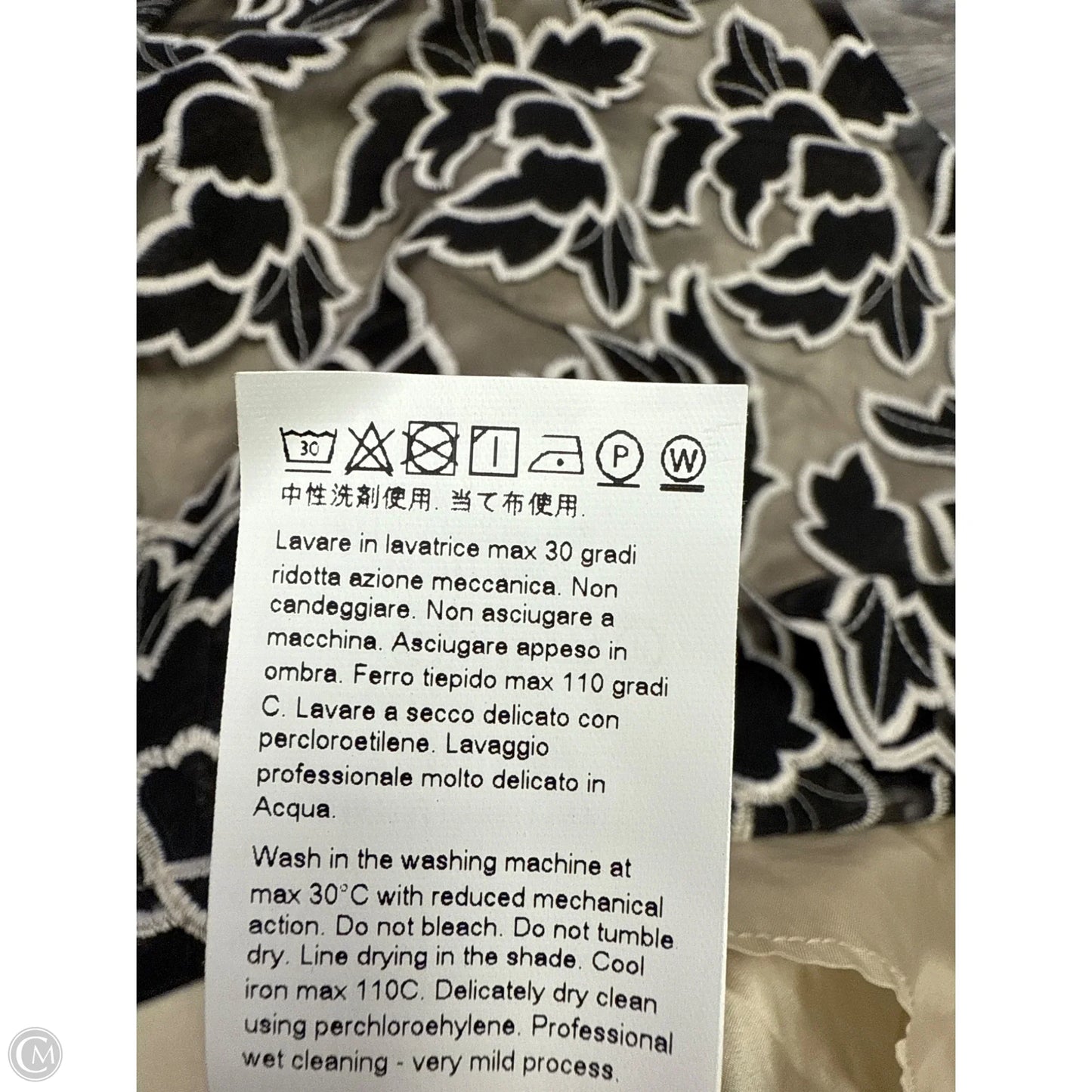 Dress Party Short By Cma In Black & Cream, Size: 16
