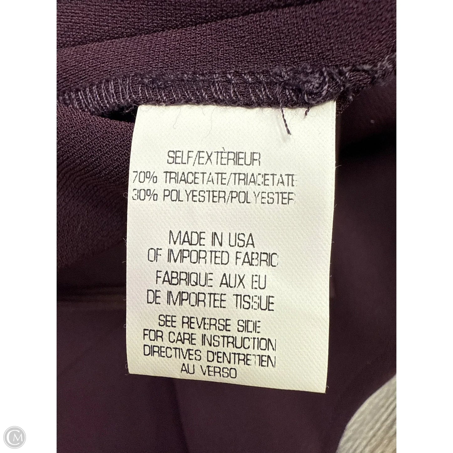 Top Sleeveless By Theory In Purple, Size: M