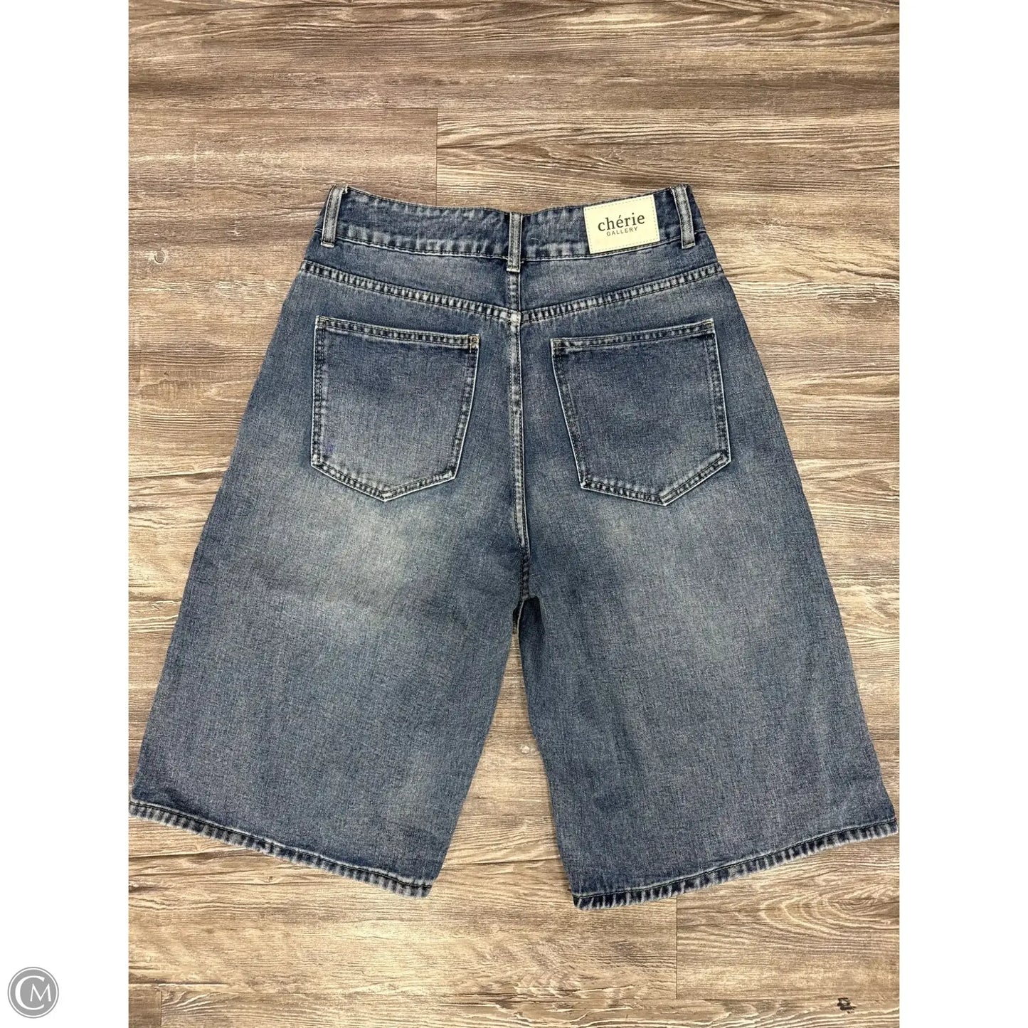 Shorts By Cherie In Blue Denim, Size: L