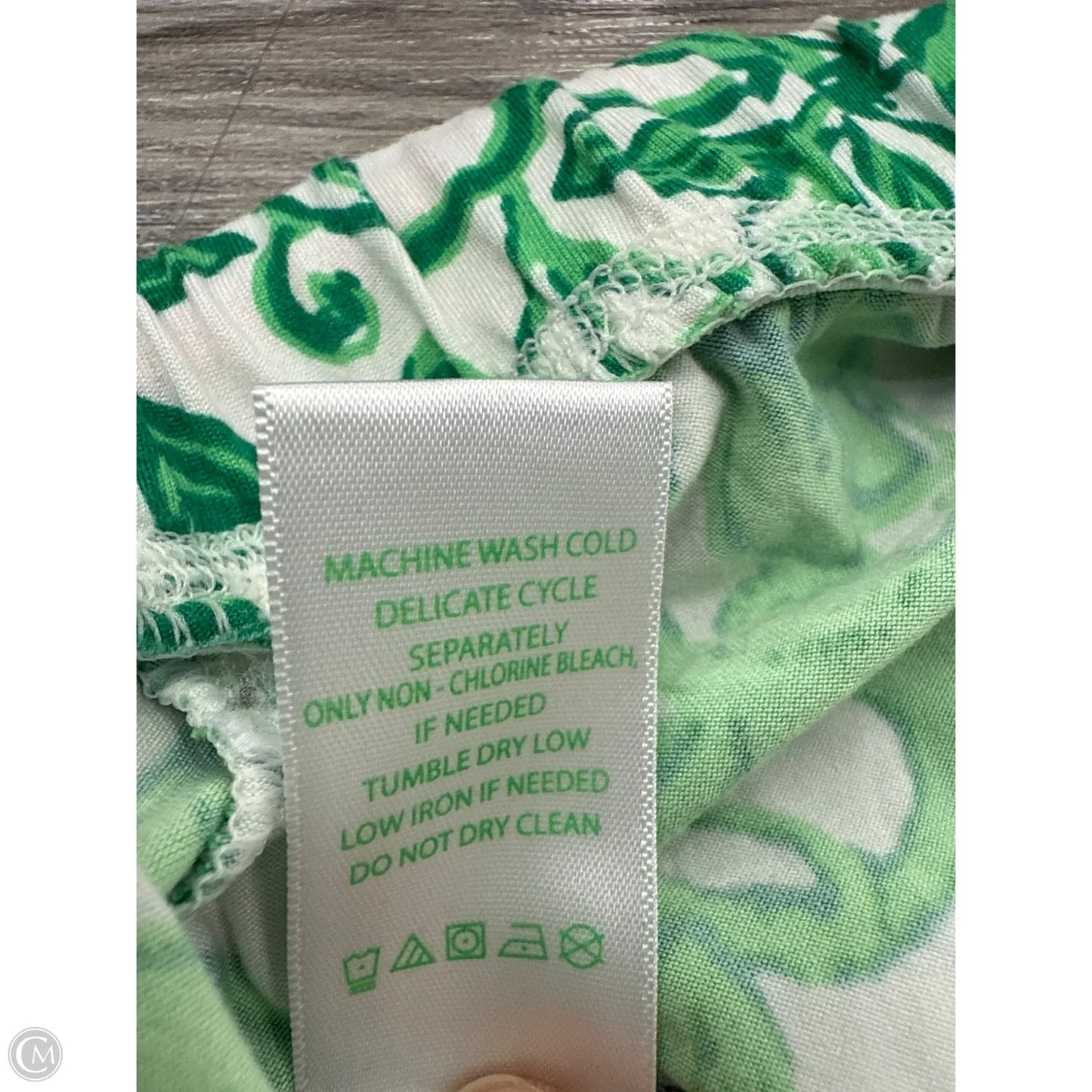 Pajamas Designer By Lilly Pulitzer In Green & White, Size: Xxl