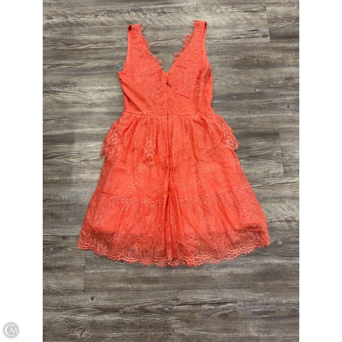 Dress Party Short By Bcbgmaxazria In Coral, Size: M