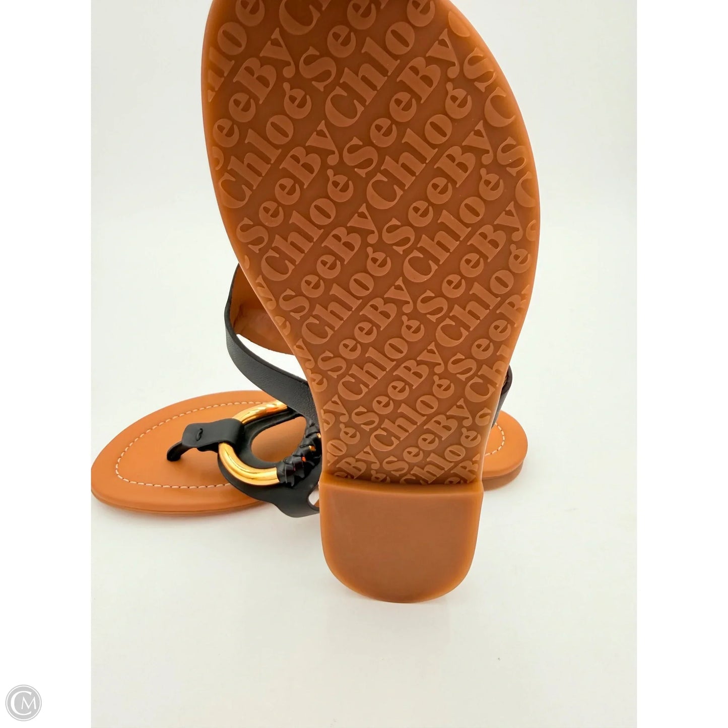 Sandals Designer By See By Chloe In Black, Size: 5.5