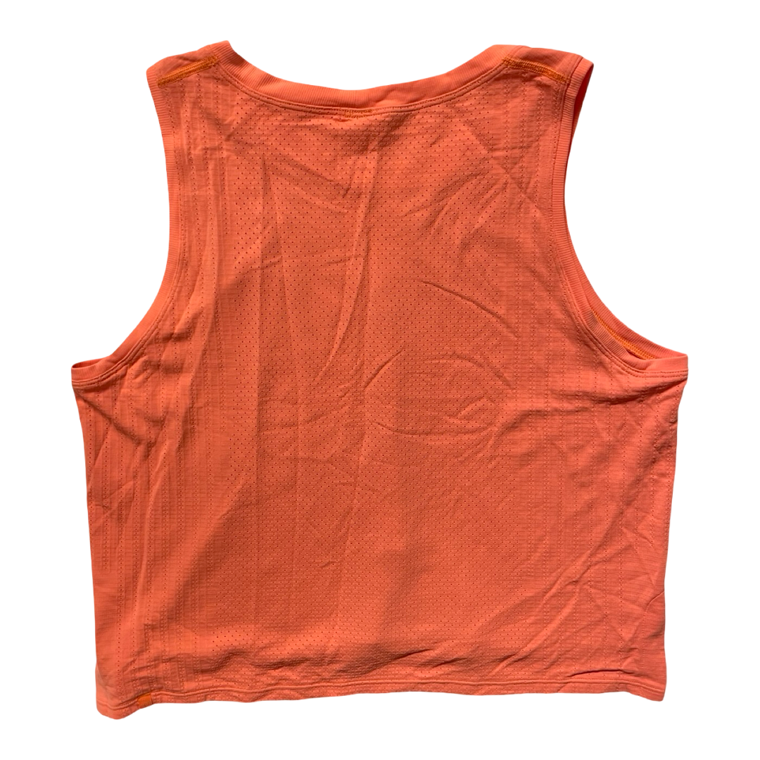 Athletic Tank Top By Lululemon In Orange, Size:10