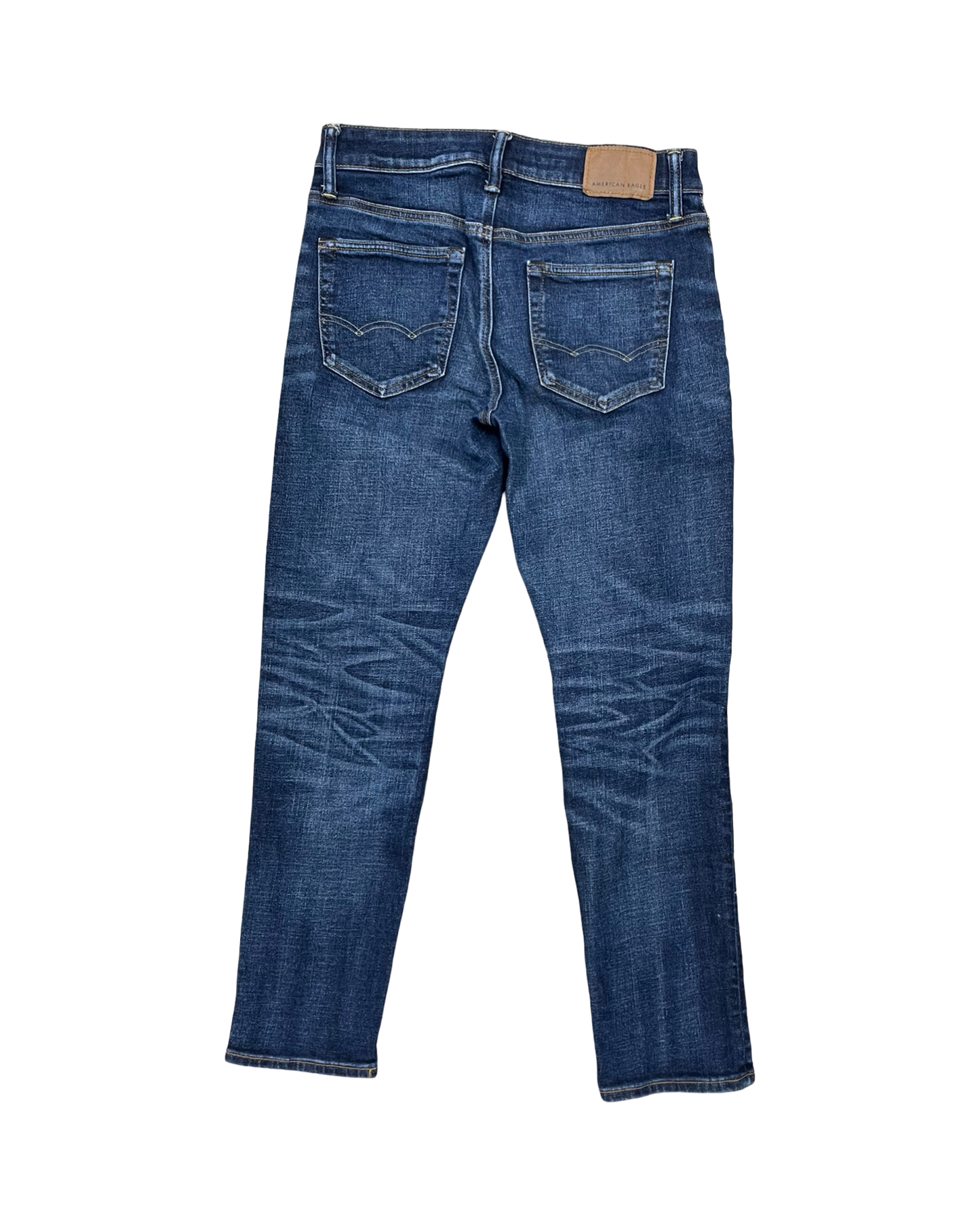 Jeans Skinny By American Eagle In Blue Denim, Size:6