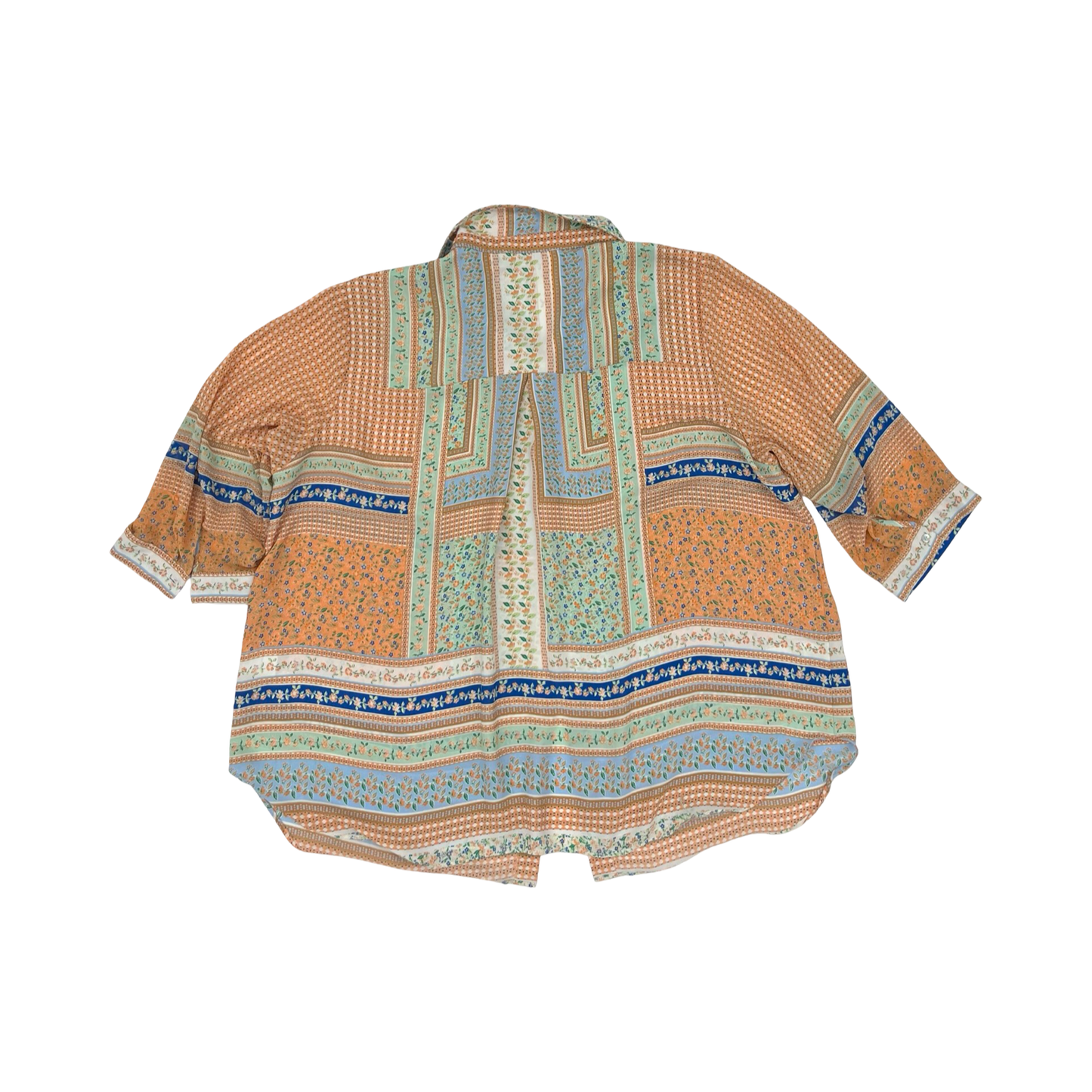 Blouse Ss By Rose And Olive In Multi, Size:2X