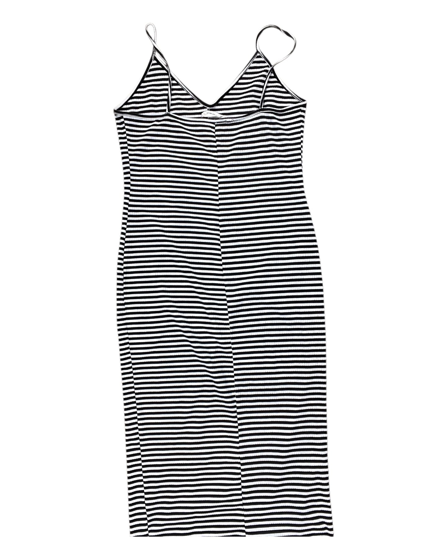 Dress Casual Midi By Goodnight Macaroon In Black & White, Size:M