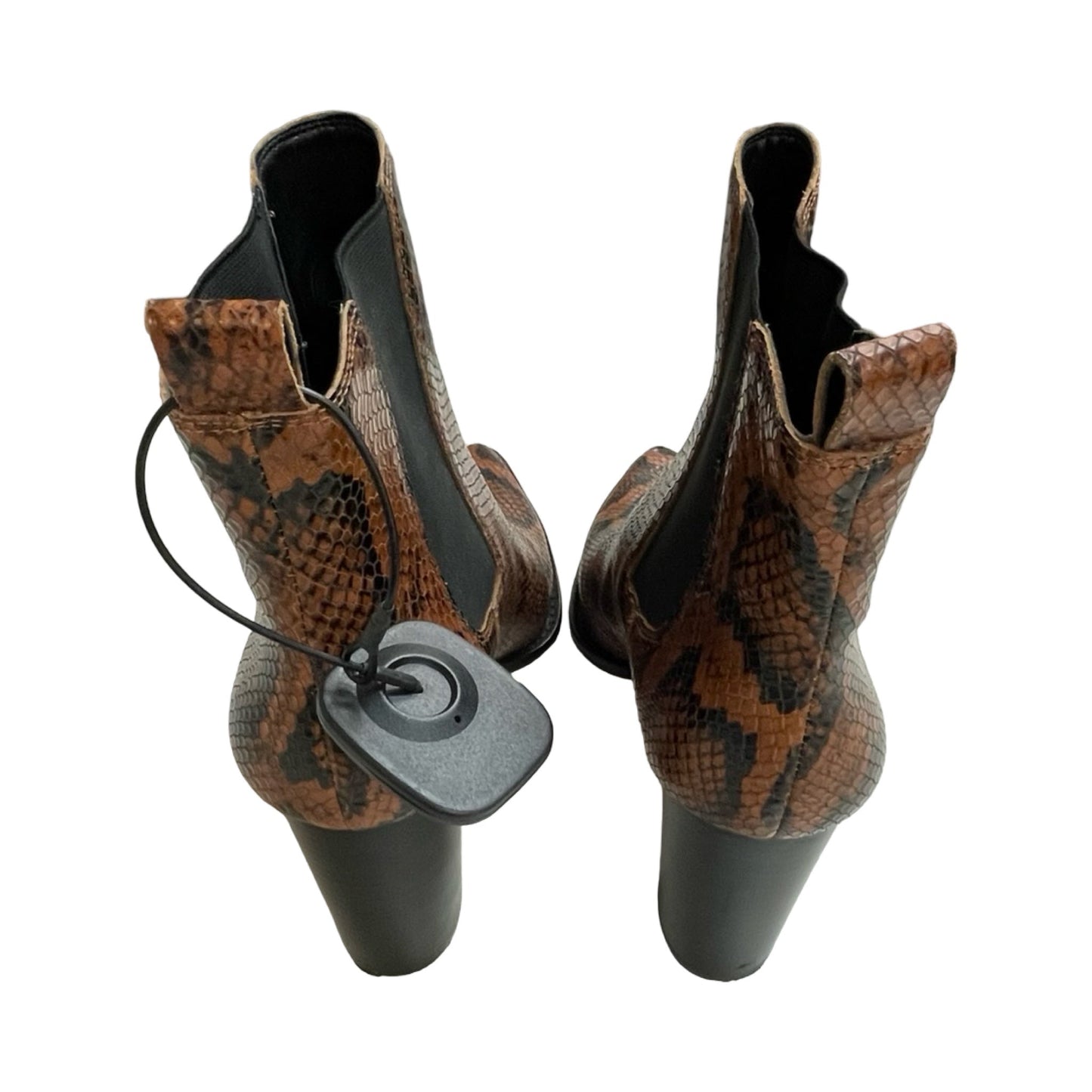 Boots Ankle Heels By Vince Camuto In Snakeskin Print, Size:11
