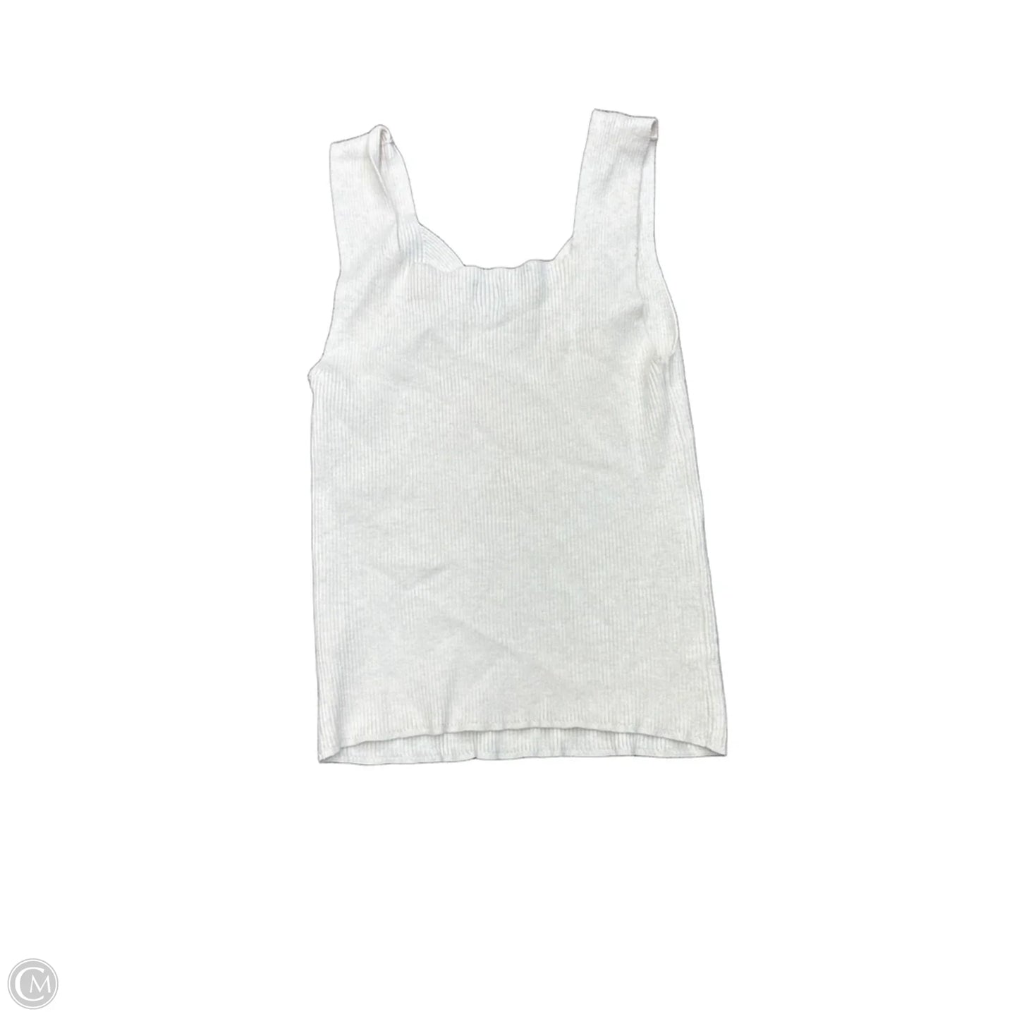 Top Sleeveless Basic By A New Day In Cream, Size: M