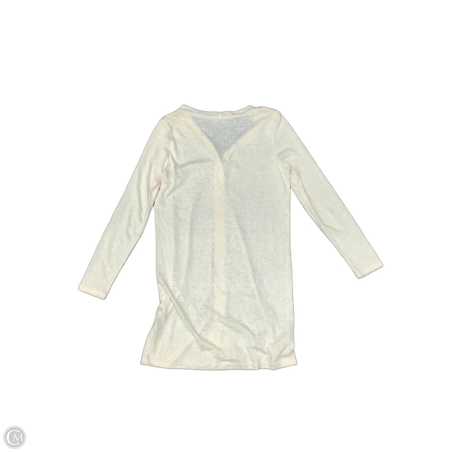 Cardigan By Clothes Mentor In Cream, Size: M