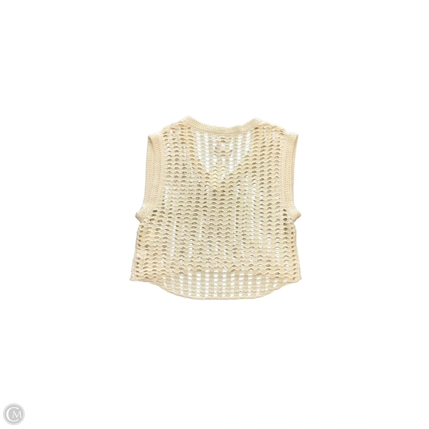 Vest Sweater By By Together In Cream, Size: M