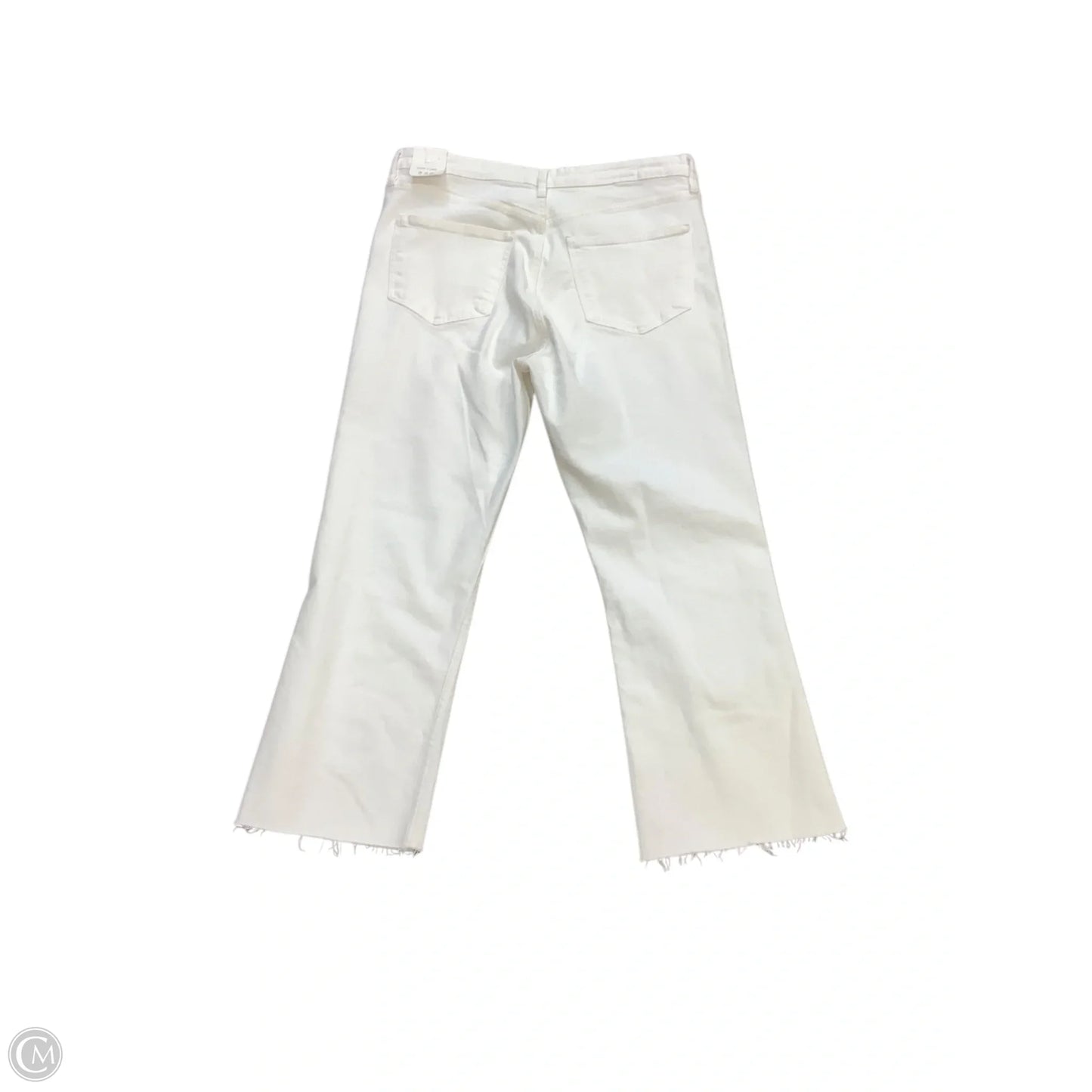 Jeans Cropped By Zara In White, Size: 14