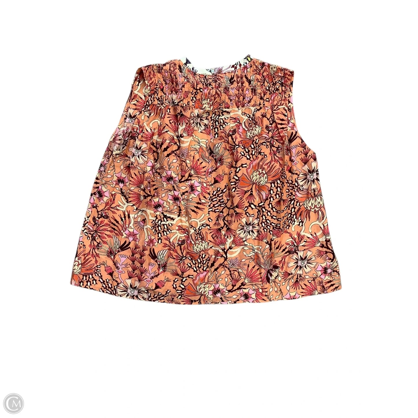 Top Sleeveless By Cma In Multi-colored, Size: L