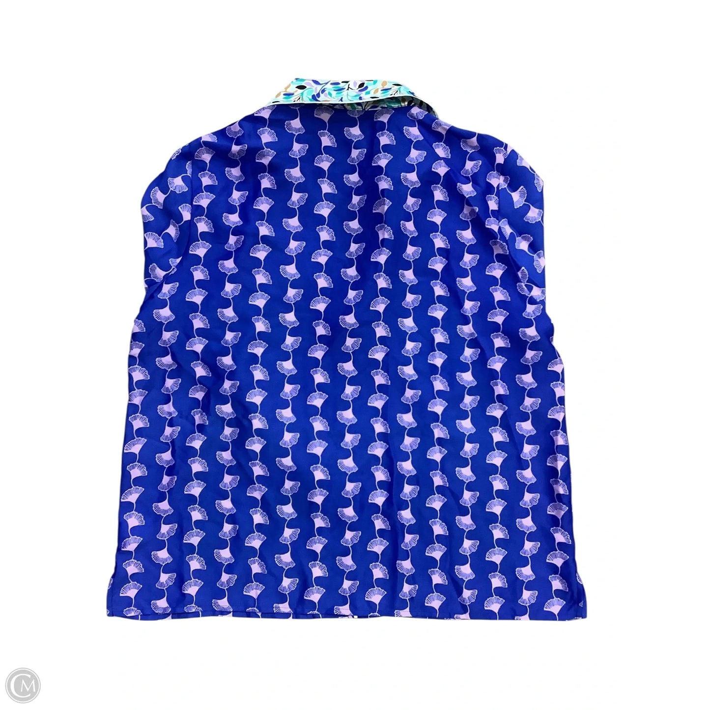 Blouse Designer By Lilly Pulitzer In Blue, Size: L