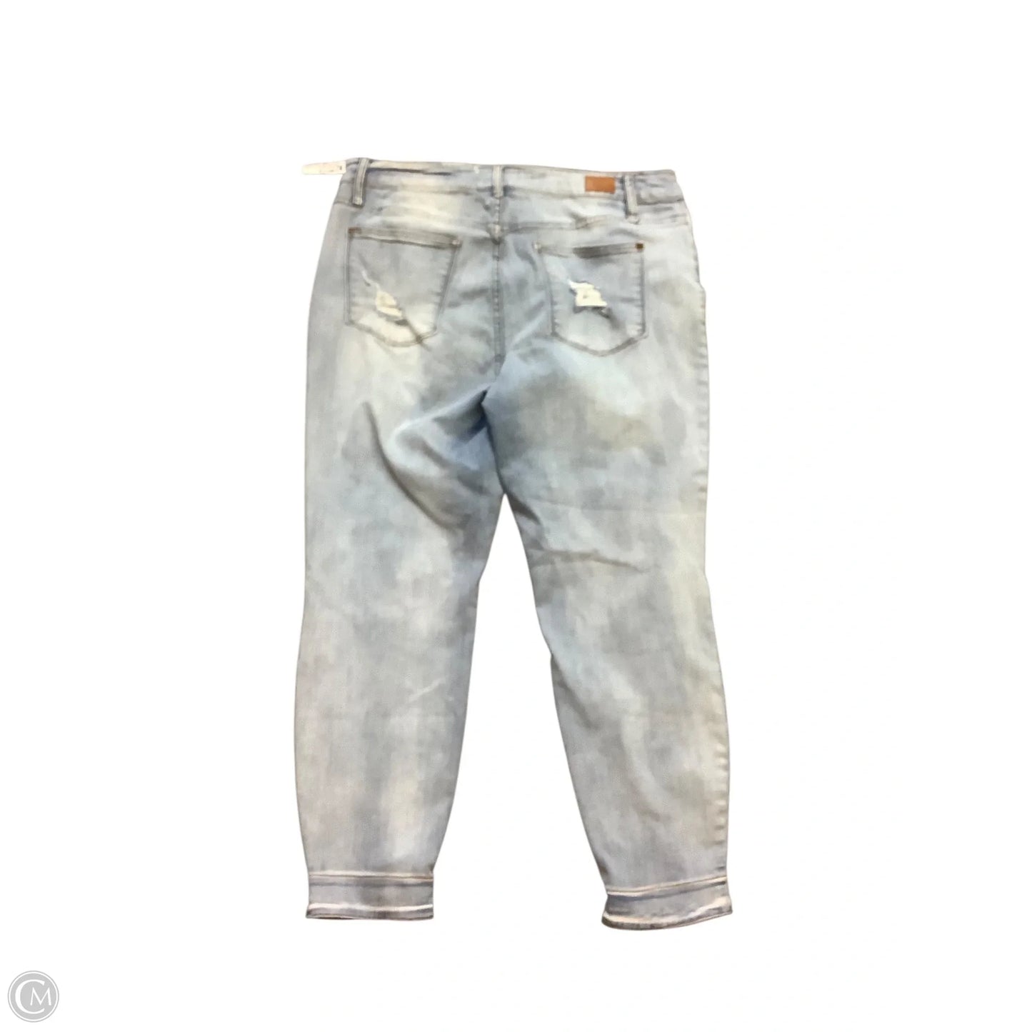 Jeans Skinny By Judy Blue In Blue Denim, Size: 20