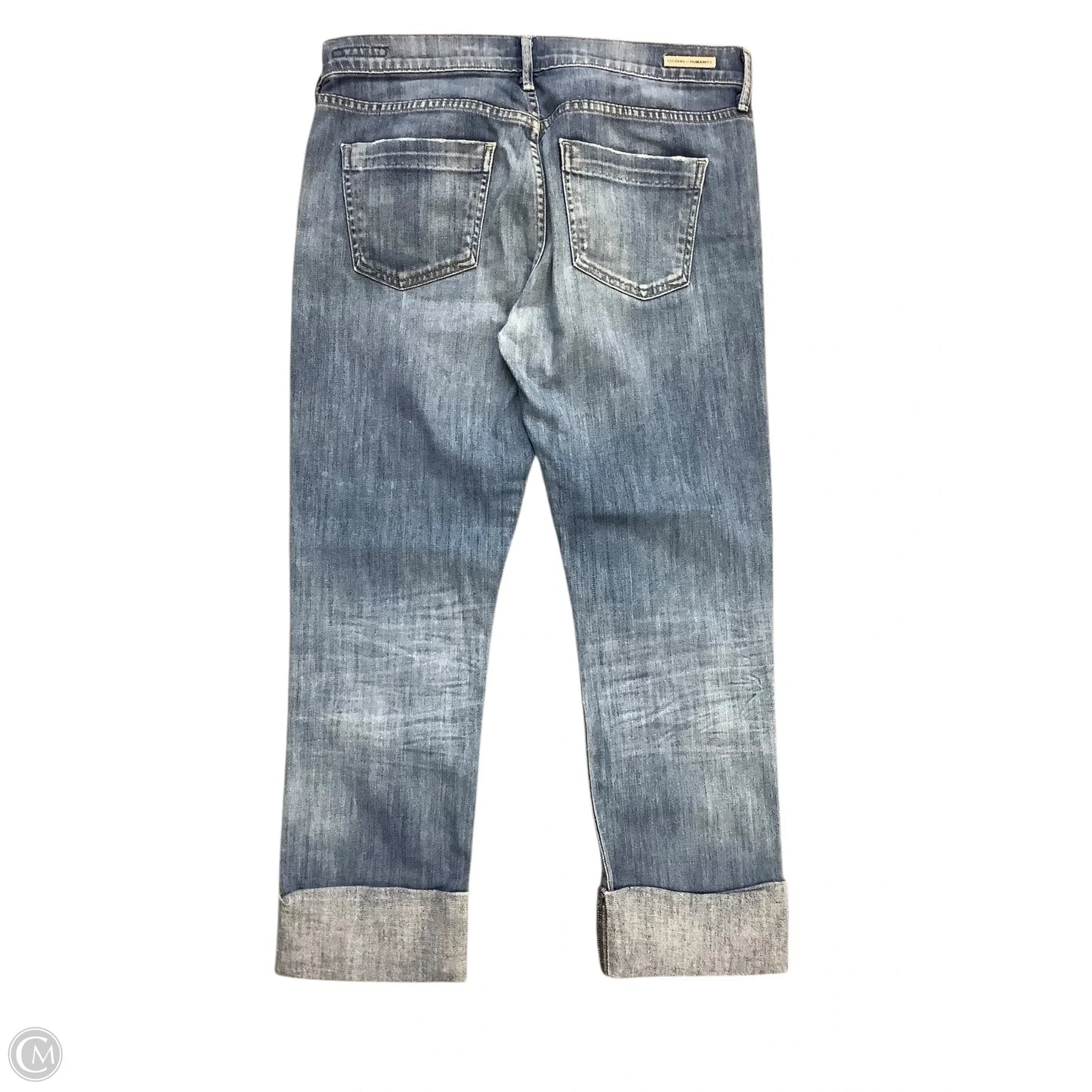 Jeans Cropped By Citizens Of Humanity In Blue Denim, Size: 8 (29)