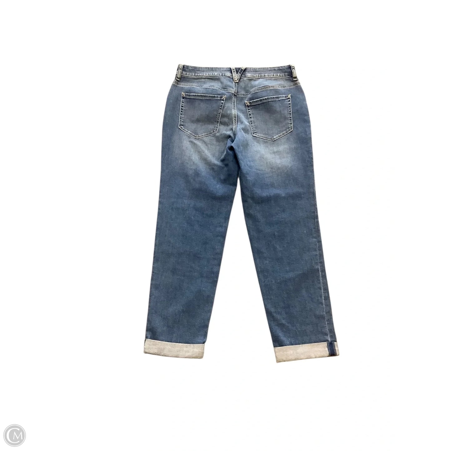 Jeans Cropped By Chicos In Blue Denim, Size: 4