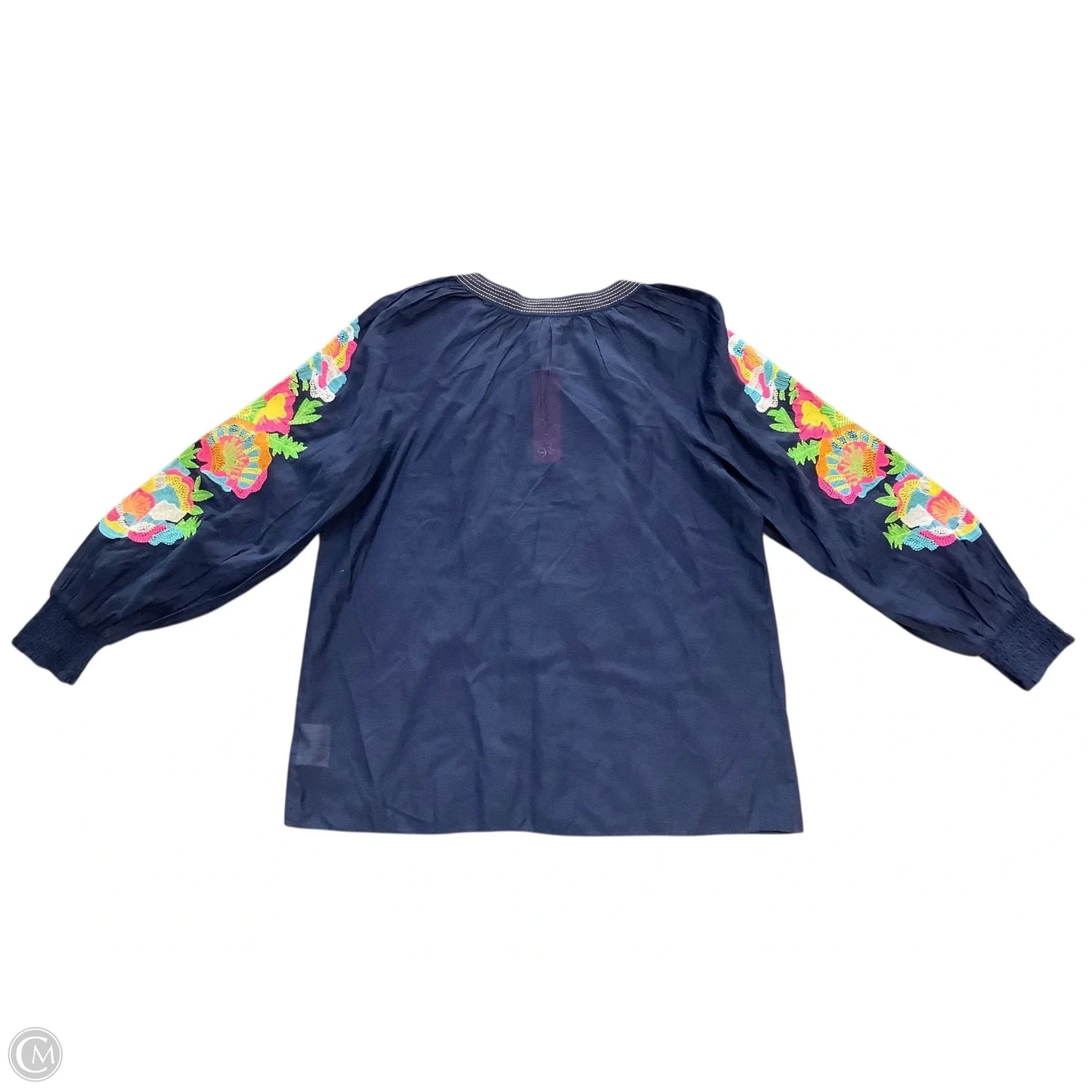 Blouse Designer By Lilly Pulitzer In Blue, Size: L